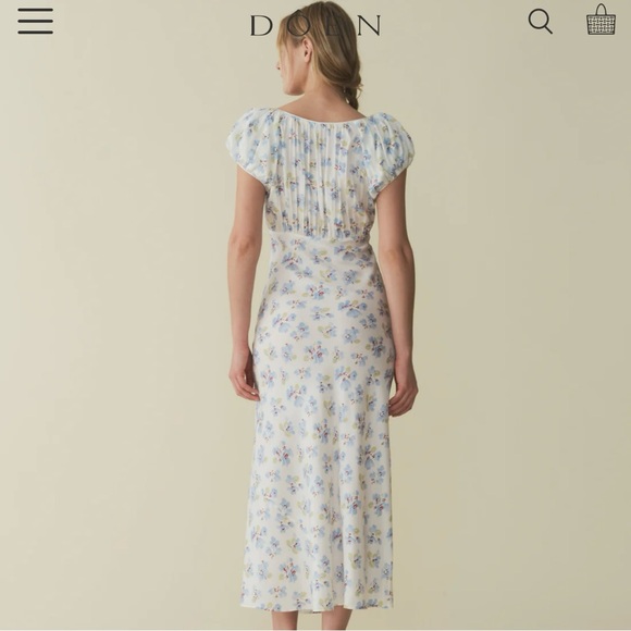 Dôen Florencia Dress in Bleu Frolicking Floral - Picture 3 of 10